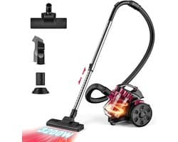 Zakloze Cycloon Stofzuiger - 3200W Hoge Zuigkracht - 1,5L Stofreservoir - incl. Extra Mondstukken - 99.9% Stofopname - voor Harde Vloeren en Tapijt