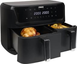 Princess 182470 Dubbele Airfryer - 6,5L + 4,5L inhoud - 2700 W - XXL - 11 liter - 8 programma's - Dubbele heteluchtfriteuse - Digitaal bedieningspaneel - 80 tot 200 Graden — thumbnail 4