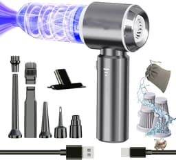 Draadloze Handstofzuiger Mini Handheld Stofzuiger voor Auto Krachtige 22000Pa Cycloonzuigkracht Borstelmotor Oplaadbare Draagbare Lichtgewicht — thumbnail 1