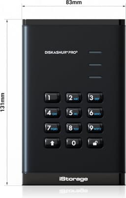 Beveiligde Draagbare Externe Harde Schijf met Hardware-encryptie en Pin-toegang IP56 — thumbnail 5