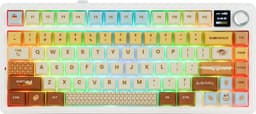 EPOMAKER x AULA F75 MAX - Bruin / Karamel - Mechanisch Draadloos Toetsenbord - RGB - 75% - QWERTY - Gaming Keyboard - Leobog Reaper Switch — thumbnail 4