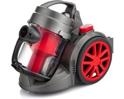 Quvo® Steelstofzuiger met snoer - Steelstofzuiger - Stofzuiger - Grijs/Rood - ‎‎35 x 27 x 41 cm; 5 kg