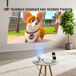 DYNA® Mini beamers - Projector - Mini beamer - Wit - 14cm x 11cm x 6cm — thumbnail 2