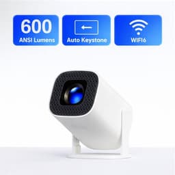Nieuwste Draagbare 4K Android 14 Projector – Beamer met 600 ANSI Lumen, Auto Focus, Dual WiFi & Bluetooth 5.0 – 150 Inch Home Cinema Projector — thumbnail 2