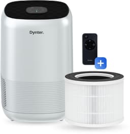 Dynter AirPure Plus - Luchtreiniger - Air Purifier - Stil & Krachtig - CADR 260 m³/h - Verwijdert stof, pollen en geurtjes - Automatische stand - HEPA 13 filter & koolstoffilter - Slaapstand - Voor slaapkamer, woonkamer en kantoor (PA244) — thumbnail 1