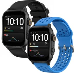Cinturio Commander Smartwatch - Twee bandjes Aero Blue & Solid Black - Omoled Scherm - Voor heren en voor dames — thumbnail 1