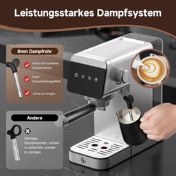 Koffiemachine met Bonen Volautomaat - Koffiezetapparaat - Koffiemachine - Espressomachine — thumbnail 3