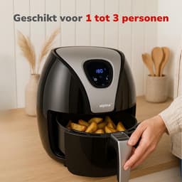 Heteluchtfriteuse met Digitaal Touchscreen - Instelbaar 80-200 Graden - 1500W - Zwart — thumbnail 6