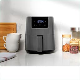 MIRA® Mini Airfryer - Airfryer - Airfryer Klein - Grijs - ‎‎22cmx 26cmx 26cm; 2.3 kg — thumbnail 4