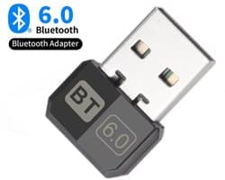 Bluetooth 6.0 USB-adapter – Draadloze Audio Zender & Ontvanger – Mini Dongle voor PC en Laptop – Plug & Play – Compatibel met Alle Apparaten – Windows 10 & 11