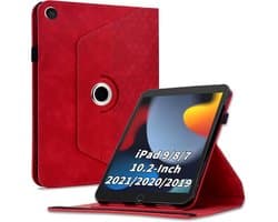 Draaibare Beschermhoes 360 Graden voor iPad 10.2 inch (9e/8e/7e Generatie) - Met 90° Kantelstandaard en Auto Slaap/Waak Functie