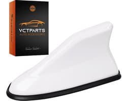 VCTparts® Universele Haaienvin Autoradio Antenne Wit - Shark Fin AM FM Dakantenne Auto Universeel met Eenvoudige Installatie Moderne Upgrade