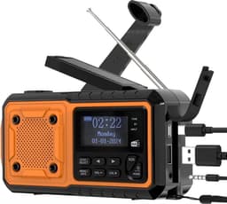 INHEIM® PULSdab+ – Robuuste DAB+ Noodradio | Solar & Dynamo Oplaadbaar | FM/DAB+ | Powerbank & LED-Zaklamp | Noodpakket & Outdoor — thumbnail 1