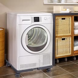 Verstelbare Wasmachinevoet, 4 Poten, Koelkast, Wasdroger en Wasmachine, Max. Belasting 200 Kg (Grijs, Zonder Wielen) NAIZY — thumbnail 3