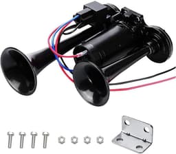Super Luide Dubbele Luchthoorn 600dB met Compressor voor 12V Auto, Vrachtwagen en Boot — thumbnail 1