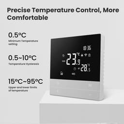 Slimme WiFi Thermostaat voor Vloerverwarming - Programmeerbaar & Voice Control — thumbnail 5