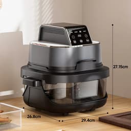 Airfryer – Heteluchtfriteuse – Friteuse – Air Fryer – Heteluchtoven – 4 Liter Inhoud – Glas Kijkvenster – 1500 Watt — thumbnail 6