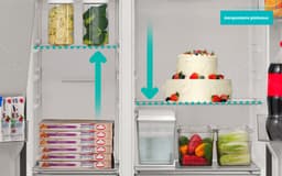 ETNA AKV5178IRVS - Amerikaanse koelkast - No-Frost - 178 cm hoog - 528 liter - Energielabel E - Invriesvermogen 10 kg/24u - Geluidsniveau 40 dB - LED Display - IJs- en waterdispenser - SuperCool - FastFreeze - Deuralarm - Multi Airflow – EnergySaving — thumbnail 15