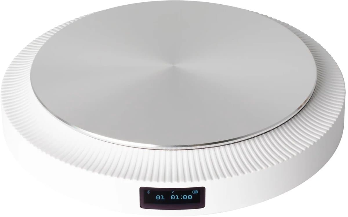 Trettitre T-CP8 Draagbare CD-speler met Bluetooth – Oplaadbaar – AUX-aansluiting & USB-C-oplaadpoort – Wit — afbeelding 1