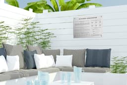 Tuinposter Kookschema - Tuindoek Keuken - Buiten Ophangen - UV-bestendig Weerbestendig - 40x30 cm — thumbnail 2