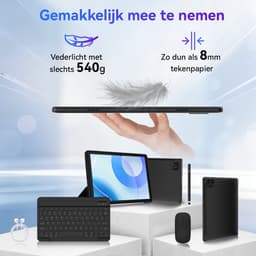 Hotlight C108 - Android 16 Tablet - 10.1 inch Kindertablet - 30(6+24)GB RAM/128GB ROM - - Gemini AI - Wifi 6 - Tablet Met Toetsenbord, Muis, Oordopjes & Bescherming — thumbnail 3