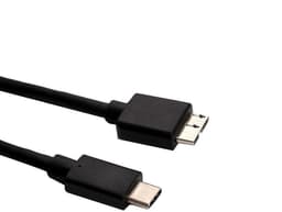 Harde schijf kabel - Gegevensoverdracht kabel - Externe opslag - Hoge snelheid 5 Gbit/s - 30 cm lengte - Zwart — thumbnail 2