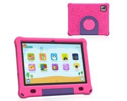 Kindertablet 10 inch – Android 15 – 64GB – Inclusief Hoes – Ouderlijk Toezicht – Kids Tablet – Tablet Kinderen – WiFi