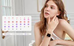 AMOLED-smartwatch voor dames - Nieuw voor 2025 - 1,75-inch fitnesshorloge met telefoonfunctionaliteit - Twee bandjes - Volledig touchscreen - Vierkant ontwerp - Stijlvol sporthorloge voor dames - Compatibel met Android 4.4+ / iOS 10.0+. — thumbnail 4