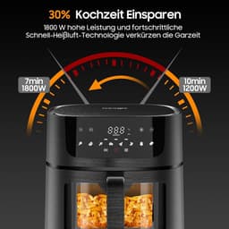 Airfryer XXL - Dubbele Mand Airfryer - bakmand — thumbnail 3
