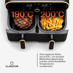 Airfryer XXL - Dubbele Mand Airfryer - kookmand — thumbnail 4