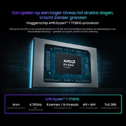 Blackview GamiBook8 Gaming Laptop (AMD Ryzen7 7735HS/16G/512G) + SCM6 14" Draagbare Monitor Set, All-in-One Gaming & Kantoor Accessoires (Laptop Tas/Muis/Toetsenbordstickers, Grijs) — thumbnail 4