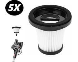 Hepa Filter Geschikt voor Tocmoc T200/T185 Moosoo - Zedar S600 5 stuks Originele Stofzuiger Accessoires Vervanging Filter Handheld Draadloze Stofzuiger