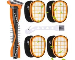 6 stucks - 1 rolborstel + 4 filterpatronen + 1 klein wit borsteltje -Vervangend Filterset voor Philips stofzuiger FC6728/FC6727/FC6822/FC6812 -filters Compatibel met Philips SpeedPro Max-serie 7000-serie 8000-serie