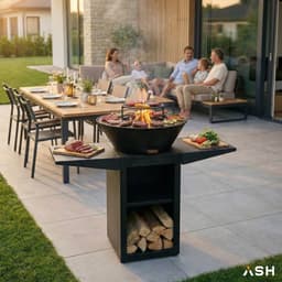 ASH - Phoenix - XXL - Plancha barbecue met grillring - Buitenkoken - Plancha BBQ - Plancha Bakken - Zwart - Grillring - Extra groot — thumbnail 4