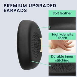 kwmobile 2x oorkussens geschikt voor Jabra Evolve 2 30 - Earpads voor koptelefoon in zwart — thumbnail 2