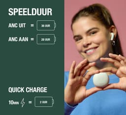Fresh 'n Rebel Twins Fuse 2 - Draadloze oordopjes - Noise Cancelling oortjes met 36 uur speeltijd - Met Microfoon en App - Velvet Green + Flaming Orange — thumbnail 5
