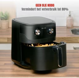 Florixa® Airfryer xl - Airfryer xxl - Heteluchtfriteuse - Zwart- 38cm x 29cm x 33cm — thumbnail 2
