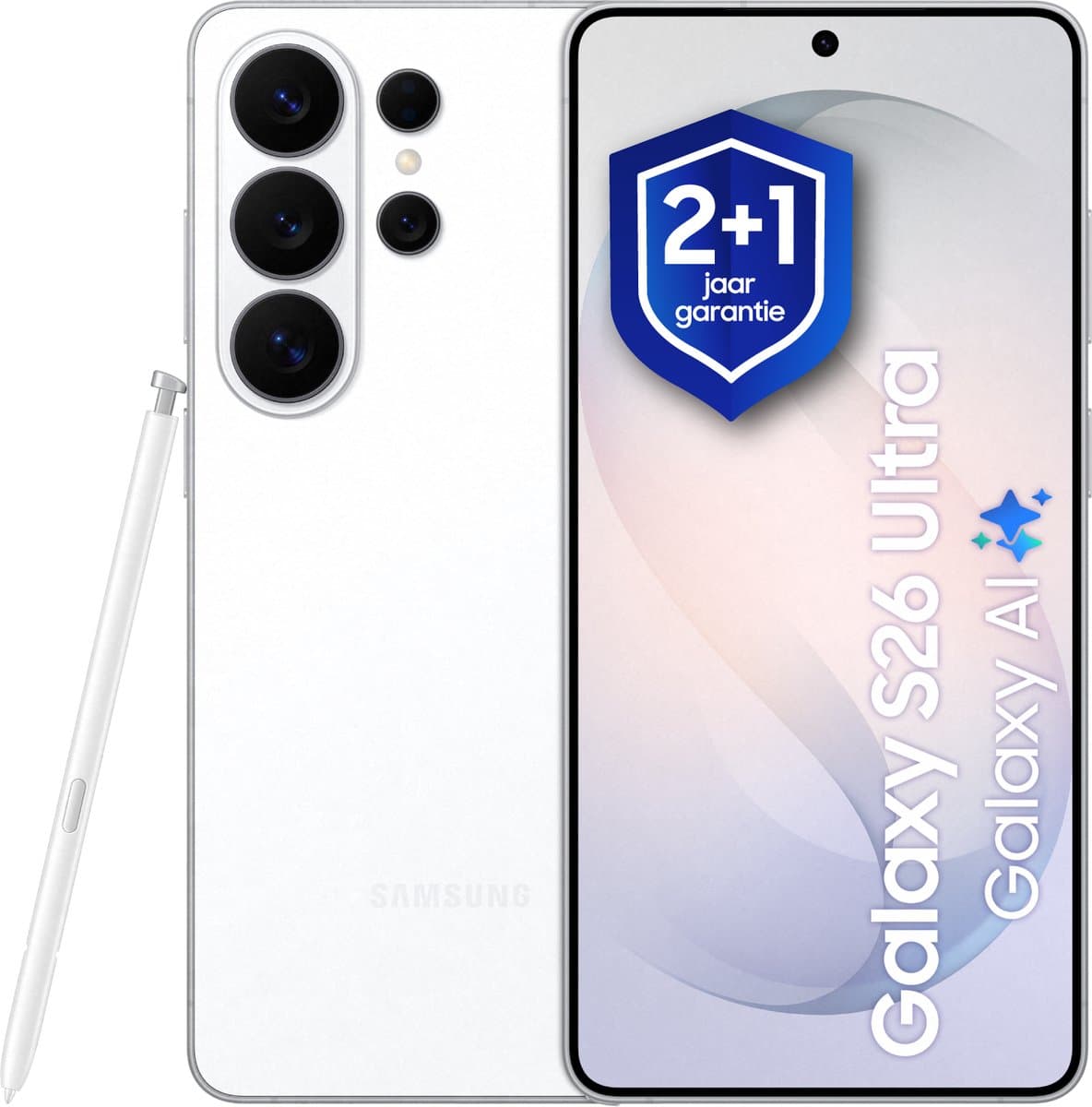 Samsung Galaxy S26 Ultra - 512GB - White + 1 jaar extra garantie — afbeelding 1