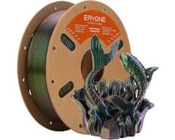 3D Printer Filament 1.75mm PLA, 1kg, Burnt Titanium Regenboog Effect, Groen & Flash Zwart