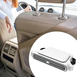 Nek Ventilator - Auto Hoofdsteun Ventilator - Autoventilator Achterbank - USB Type-C - 3 Snelheden - Bladloos - Met Klittenband Bevestiging - 18 x 9 x 3,7 cm - Zwart — thumbnail 5
