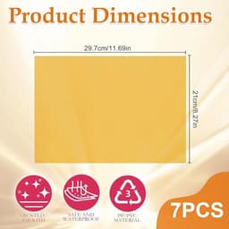 Oranje Lichtfilter Folie - 7 Stuks - A4 - Transparante Gelfilters Voor Verlichting Warmte - Pvc-Folie - Herbruikbare Transp - Hittebestendige Pvc Kleurfolie - Geschikt Voor Fotografie, DIY Verlichting, Decoratie En Oogbescherming — thumbnail 5