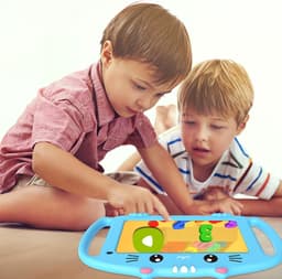 SAVI® Kindertablet Vanaf 3 Jaar - Ouderlijk Toezicht - Android 13 - Compleet Pakket - Blauw - 26cm x 16cm x 2cm — thumbnail 5
