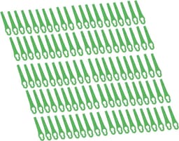 Kunststof Snijbladen - Reservebladen Grasmaaier - Snel Gras Snijden - Set van 100 Stuks - 20 x 84 mm - Groen — thumbnail 4