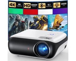 Aura® Mini beamers - Projector - Mini beamer - Wit -‎4cm x 4cm x 9cm