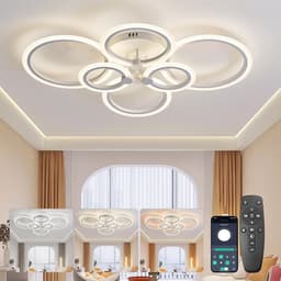 Dimbare LED Plafondlamp Rond met Afstandsbediening - 54W - Kleurtemperatuur Instelbaar (2700K-6500K) - Woonkamer, Slaapkamer, Keuken — thumbnail 3