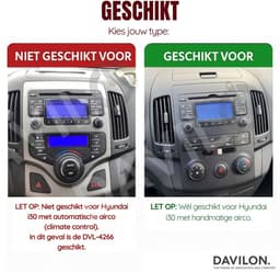 Carplay autoradio voor Hyundai I30 | 2007 t/m 2012 | Android 13 | Draadloos Apple Carplay & Android Auto | 2GB + 32GB | 8-Core processor | Davilon | 2025 model | 2007 2008 2009 2010 2011 2012 | Bluetooth & Wifi — thumbnail 3