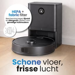 STEGA® RoboCleaner Max Robotstofzuiger met Leegstation en Dweilfunctie - LDS Lasernavigatie - Tot 150 min - APP — thumbnail 3