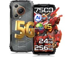 Blackview BL7000 - Smartphone 5G - 6.78 inch - Android 15 - 24GB RAM - 256GB ROM - 50MP Camera - 7500mAh - IP68 Waterdicht - NFC - OTG - GPS - FM - Zwart