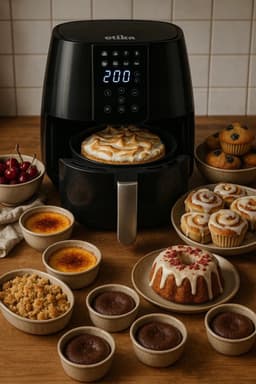 Etika Grote airfryer 4liter, Zwart — thumbnail 7