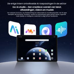 Tablet Blackview ZENO 10 - 5G LTE - 24GB RAM - 256 GB ROM - 8800mAh -Gemini Al - Android 15 - 11 inch - 2K FHD+ gamingtablet - pc-modus - Widevine L1 - OTG - Met Toetsenbord, slimme pen, Muis - Blauw — thumbnail 3